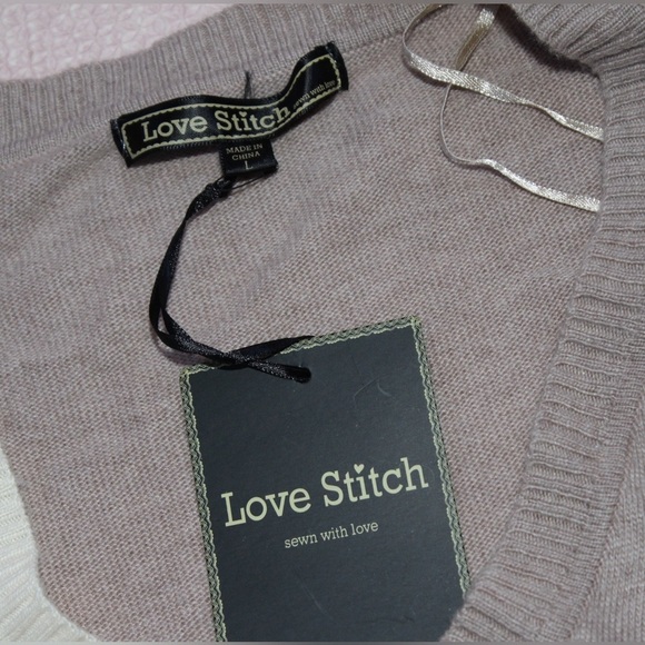 Love Stitch Angora Wool Blend Women’s Large Sweater - Picture 2 of 3